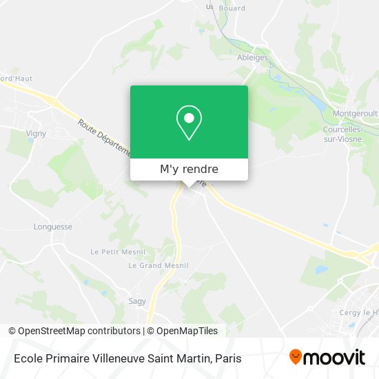Ecole Primaire Villeneuve Saint Martin plan