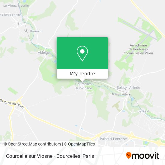 Courcelle sur Viosne - Courcelles plan