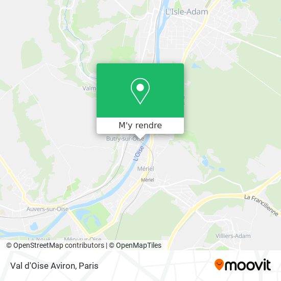Val d'Oise Aviron plan