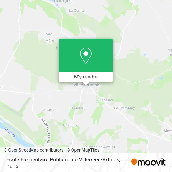 École Élémentaire Publique de Villers-en-Arthies plan