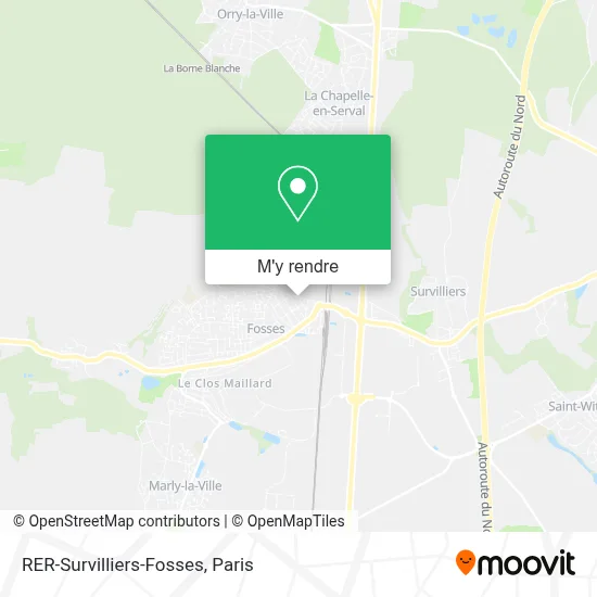 RER-Survilliers-Fosses plan