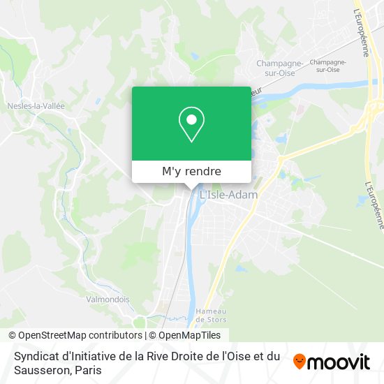 Syndicat d'Initiative de la Rive Droite de l'Oise et du Sausseron plan