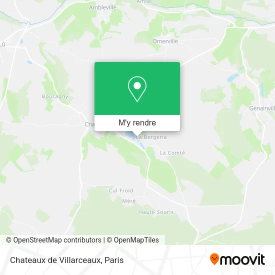 Chateaux de Villarceaux plan