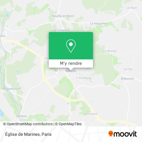 Église de Marines plan