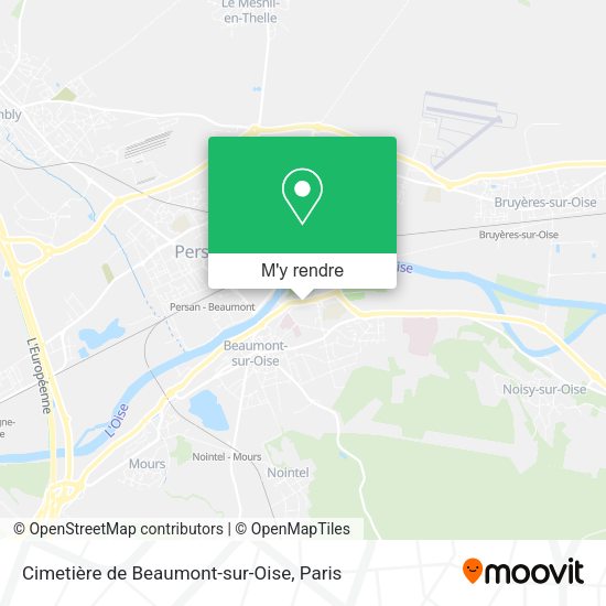 Cimetière de Beaumont-sur-Oise plan