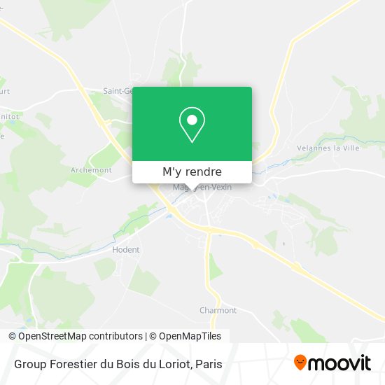 Group Forestier du Bois du Loriot plan