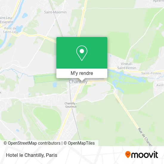 Hotel le Chantilly plan