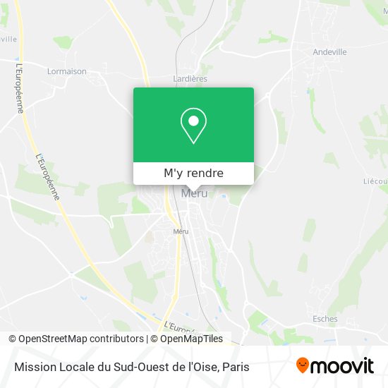 Mission Locale du Sud-Ouest de l'Oise plan