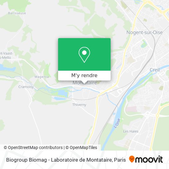 Biogroup Biomag - Laboratoire de Montataire plan