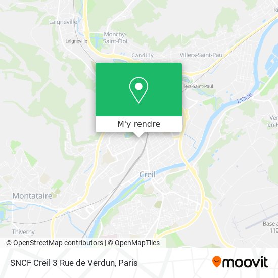 SNCF Creil 3 Rue de Verdun plan