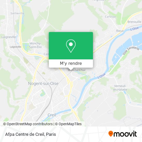 Afpa Centre de Creil plan