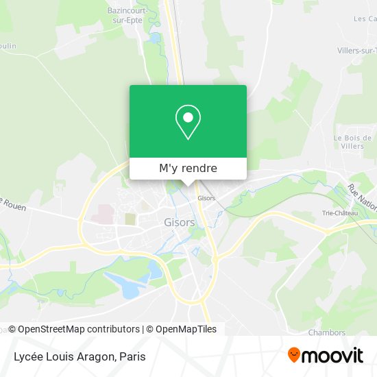 Lycée Louis Aragon plan