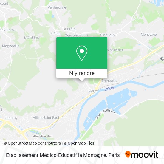 Etablissement Médico-Educatif la Montagne plan