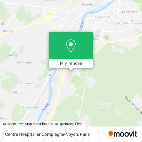 Centre Hospitalier Compiègne-Noyon plan