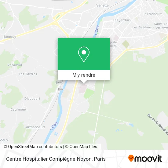 Centre Hospitalier Compiègne-Noyon plan