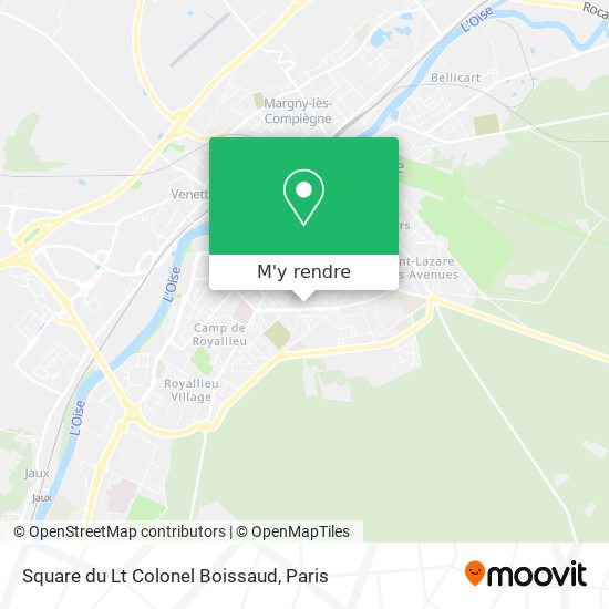 Square du Lt Colonel Boissaud plan