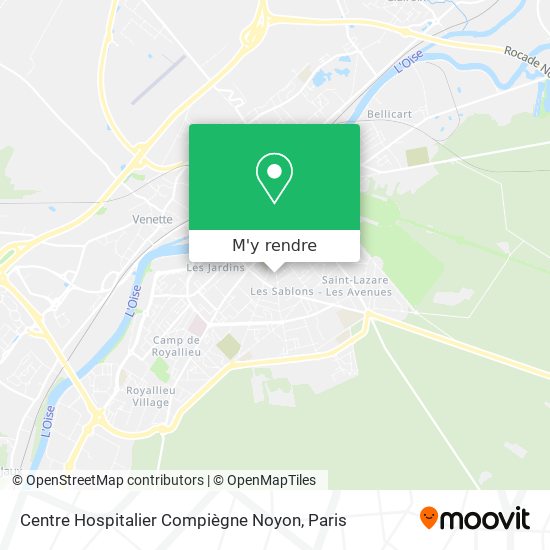 Centre Hospitalier Compiègne Noyon plan