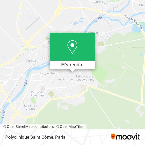 Polyclinique Saint Côme plan