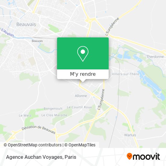 Agence Auchan Voyages plan
