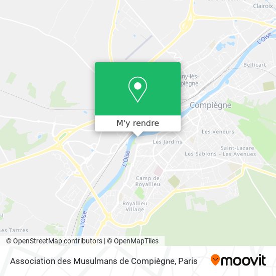 Association des Musulmans de Compiègne plan