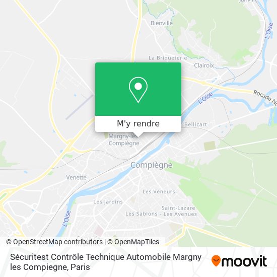 Sécuritest Contrôle Technique Automobile Margny les Compiegne plan