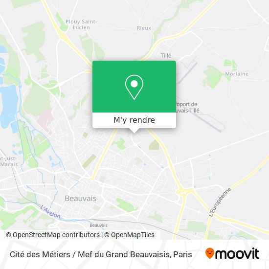 Cité des Métiers / Mef du Grand Beauvaisis plan