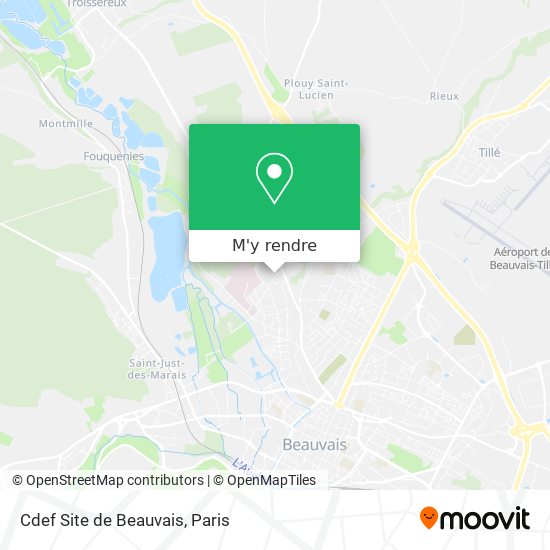 Cdef Site de Beauvais plan