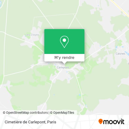Cimetière de Carlepont plan
