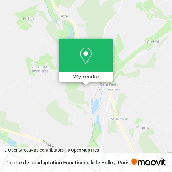 Centre de Réadaptation Fonctionnelle le Belloy plan