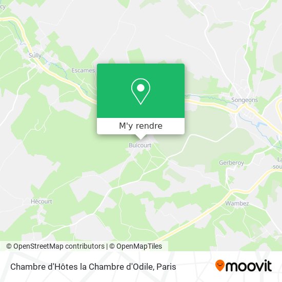 Chambre d'Hôtes la Chambre d'Odile plan