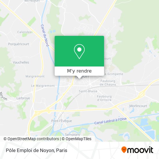 Pôle Emploi de Noyon plan