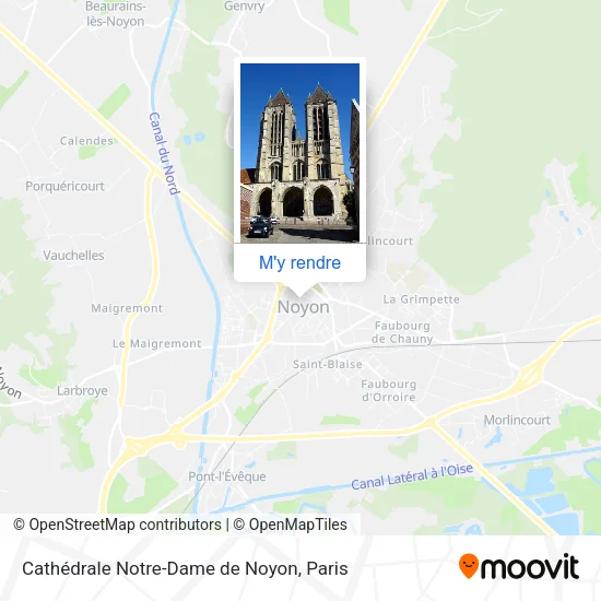 Cathédrale Notre-Dame de Noyon plan