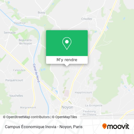 Campus Économique Inovia - Noyon plan