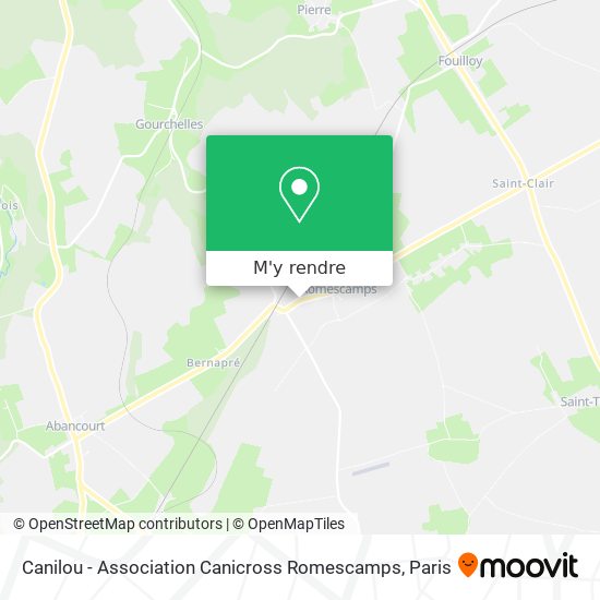 Canilou - Association Canicross Romescamps plan