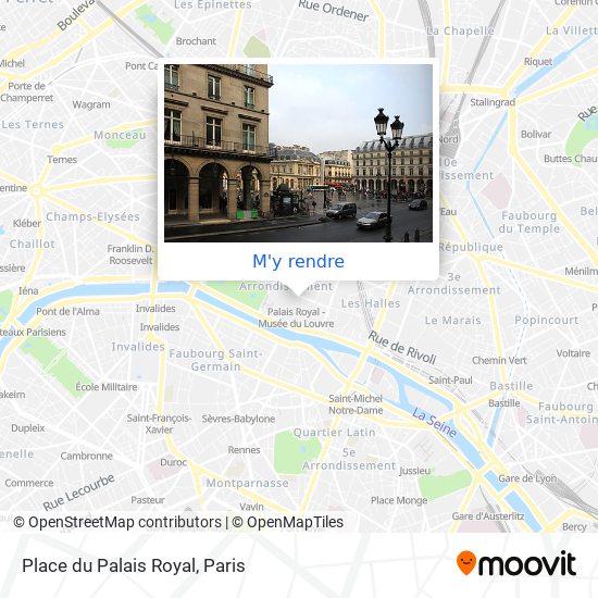 Place du Palais Royal plan