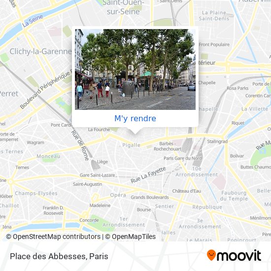 Place des Abbesses plan