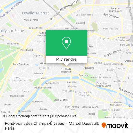 Rond-point des Champs-Élysées – Marcel Dassault plan