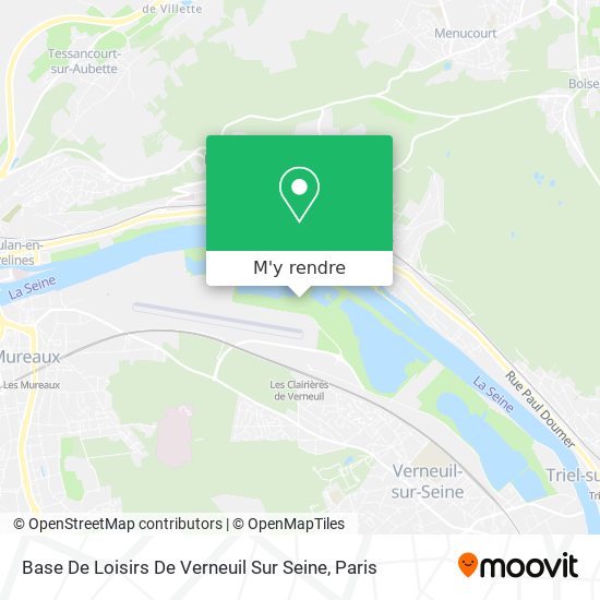 Base De Loisirs De Verneuil Sur Seine plan