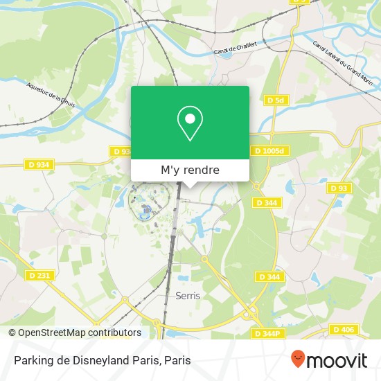 Parking de Disneyland Paris plan