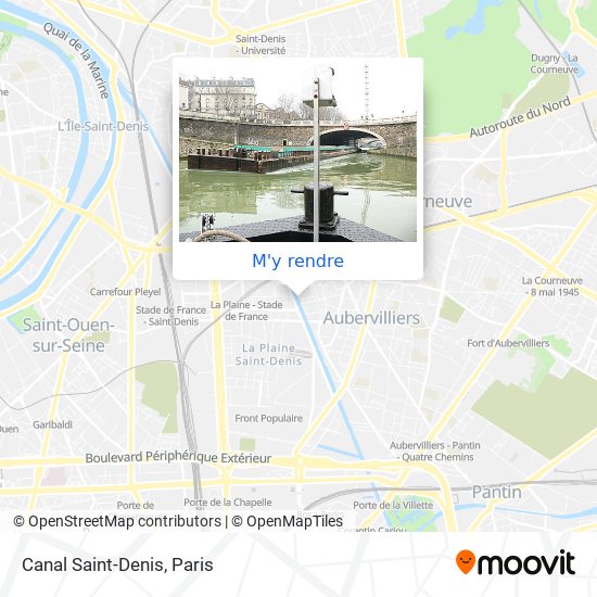 Canal Saint-Denis plan