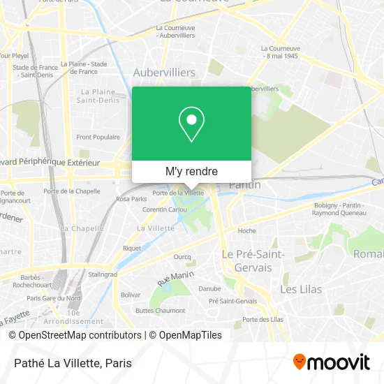 Pathé La Villette plan