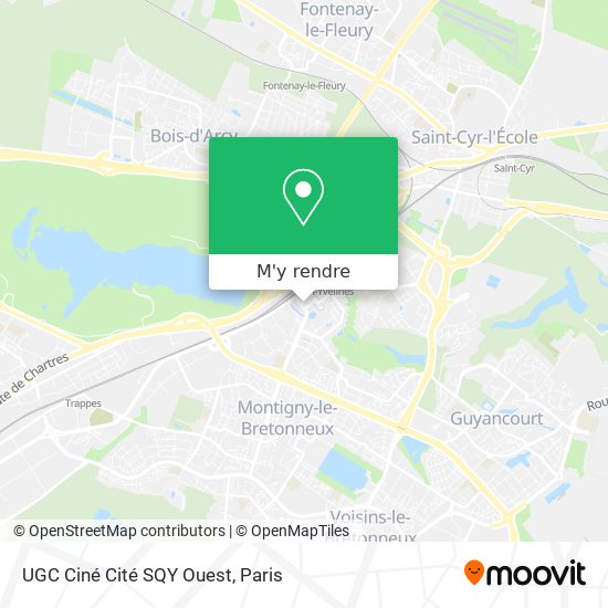 UGC Ciné Cité SQY Ouest plan