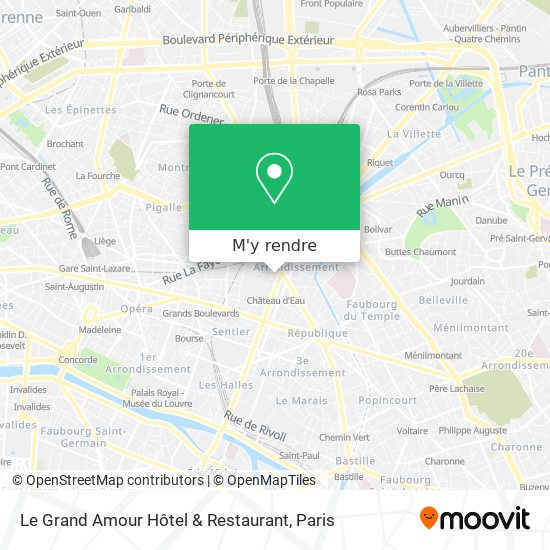 Le Grand Amour Hôtel & Restaurant plan