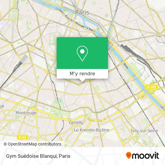 Gym Suédoise Blanqui plan