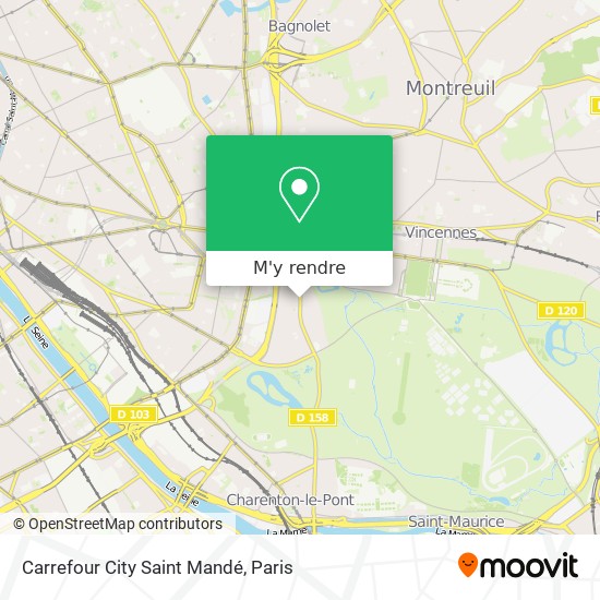 Carrefour City Saint Mandé plan