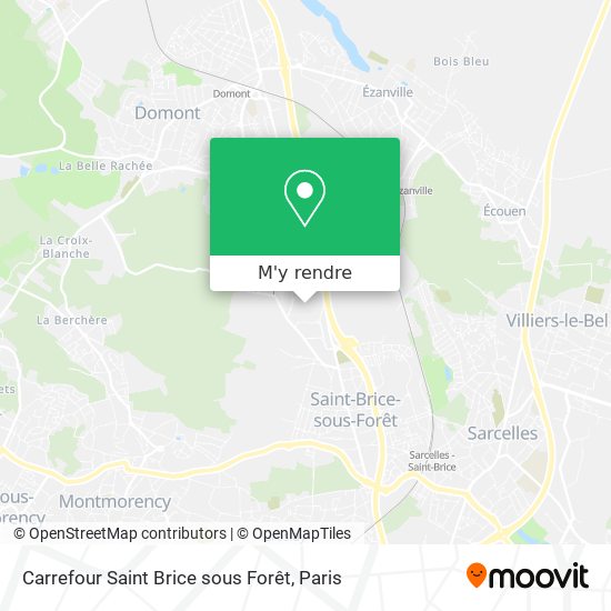 Carrefour Saint Brice sous Forêt plan