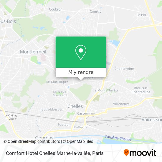 Comfort Hotel Chelles Marne-la-vallée plan