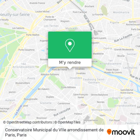 Conservatoire Municipal du VIIe arrondissement de Paris plan