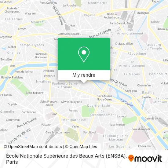 École Nationale Supérieure des Beaux-Arts (ENSBA) plan