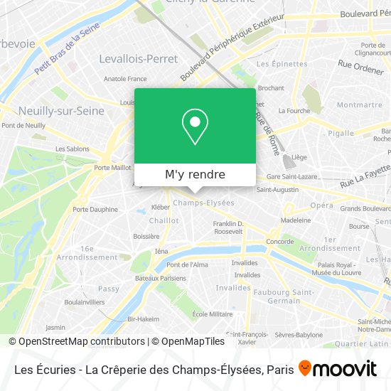 Les Écuries - La Crêperie des Champs-Élysées plan